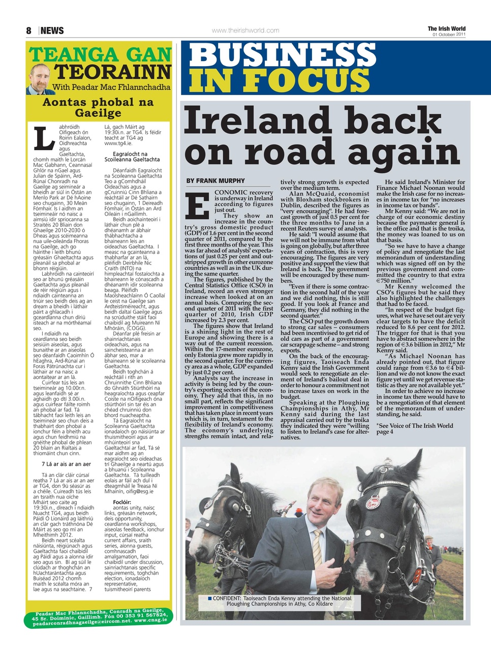 Irish World Preview Pages