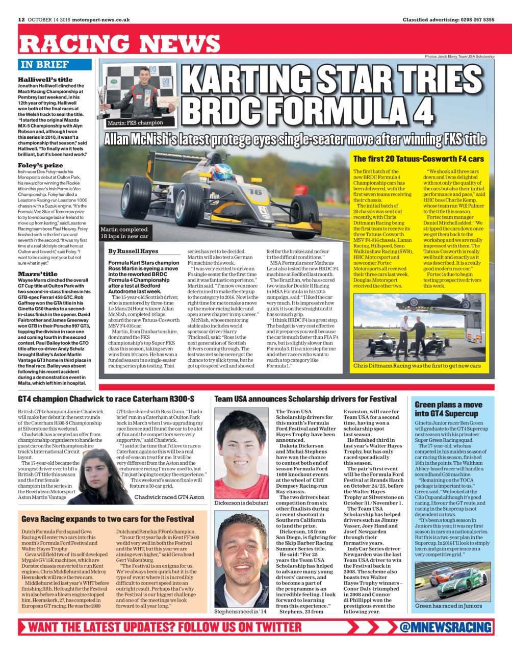 Motorsport News Preview Pages