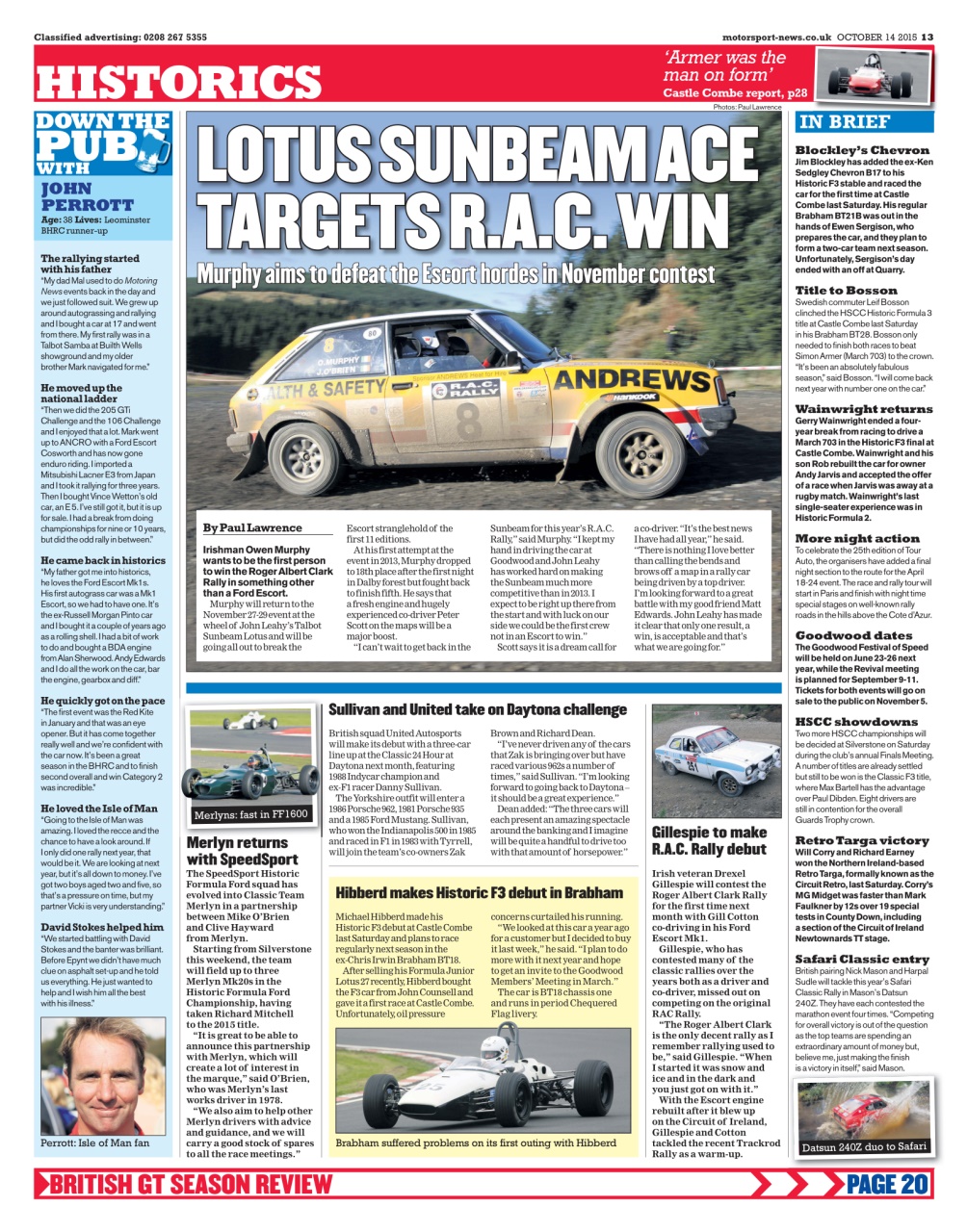 Motorsport News Preview Pages
