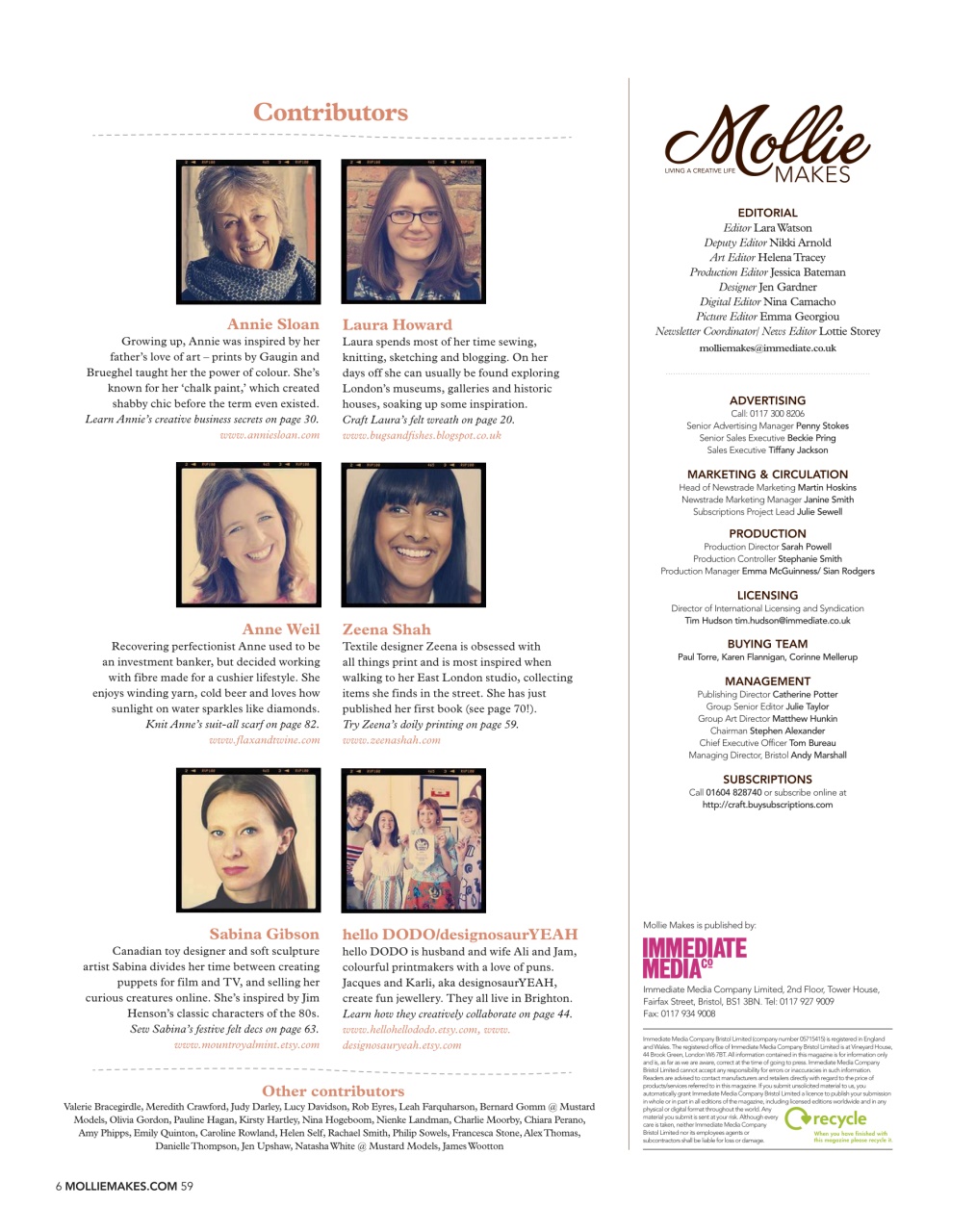 Mollie magazine Preview Pages