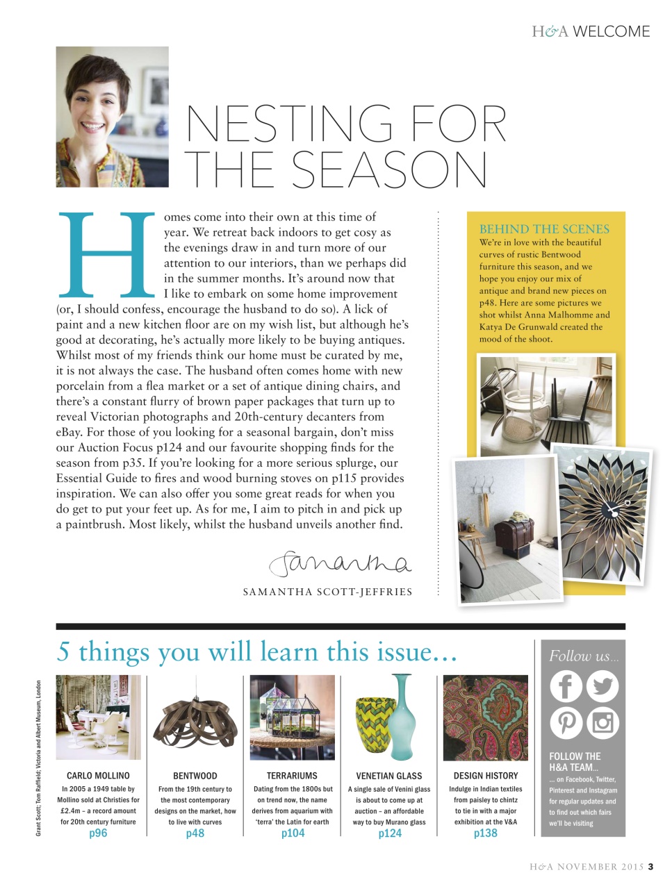 Homes & Antiques Magazine Preview Pages