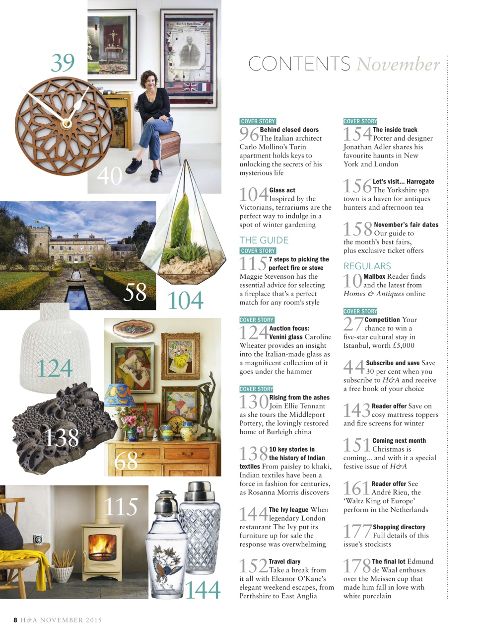 Homes & Antiques Magazine Preview Pages