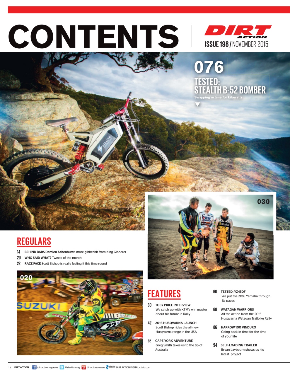 Dirt Action Preview Pages