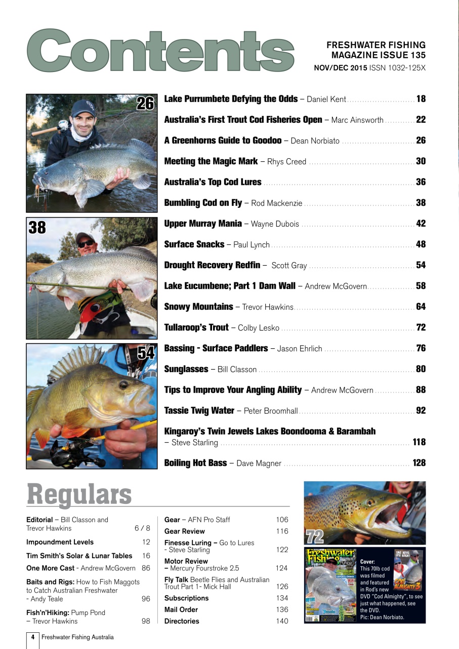 Freshwater Fishing Australia Preview Pages