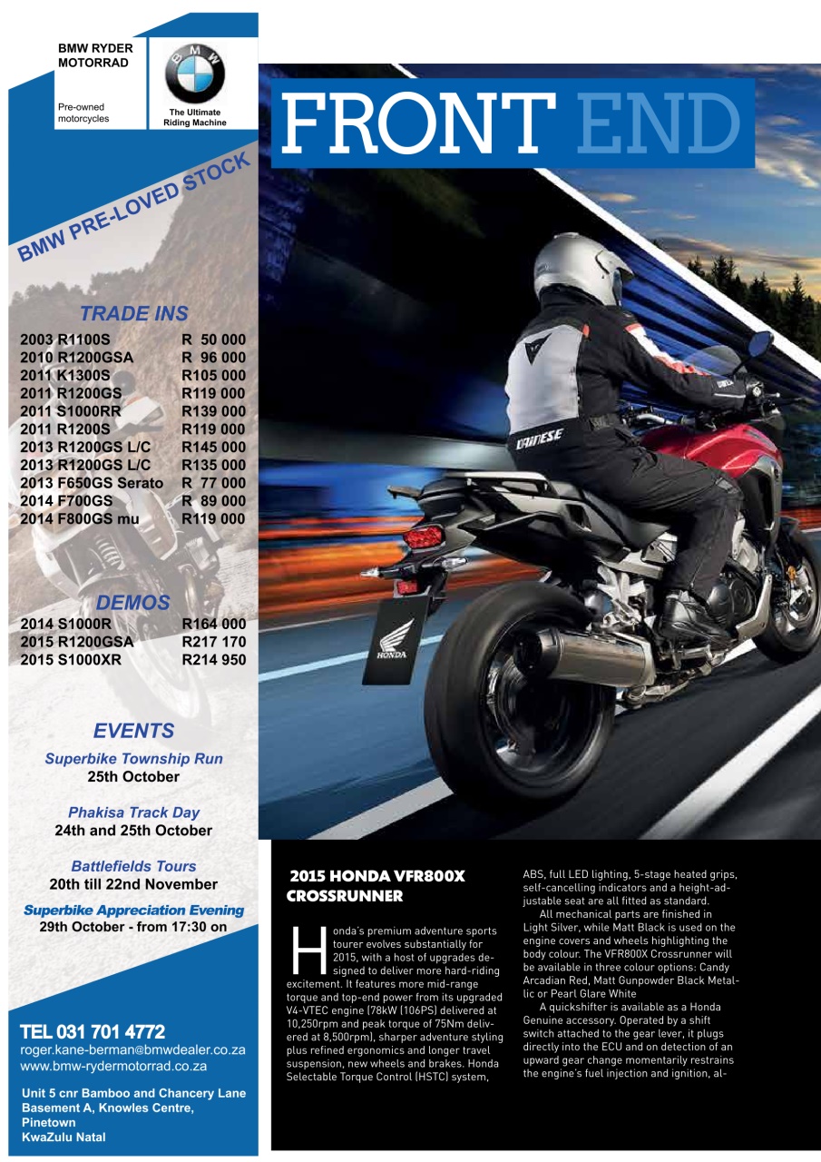 SuperBike South Africa Preview Pages