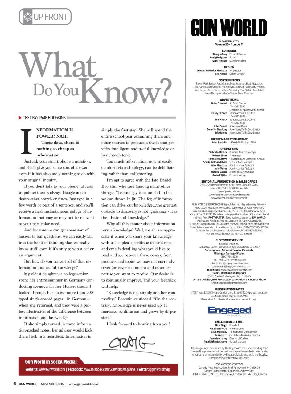 Gun World Preview Pages
