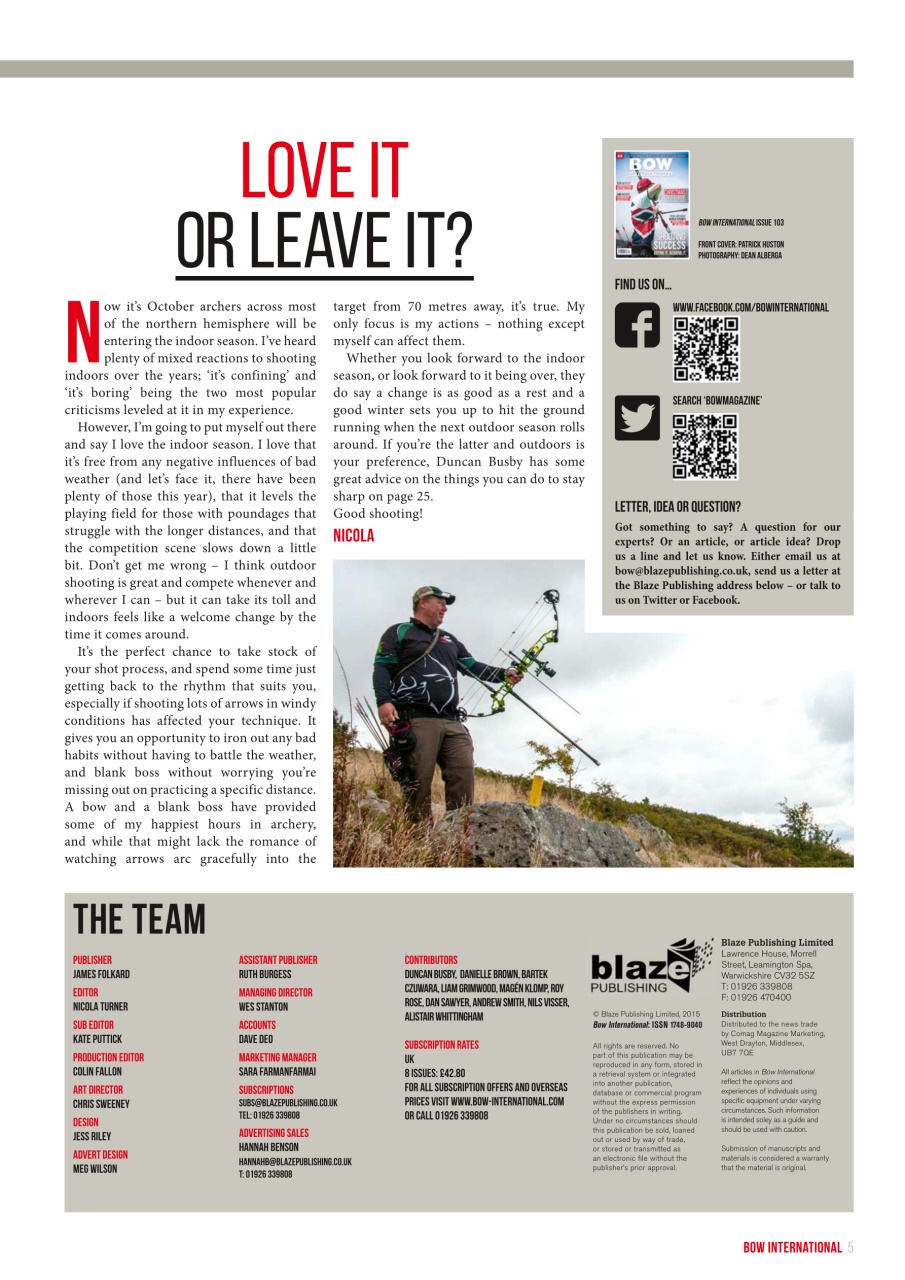 Bow International Preview Pages