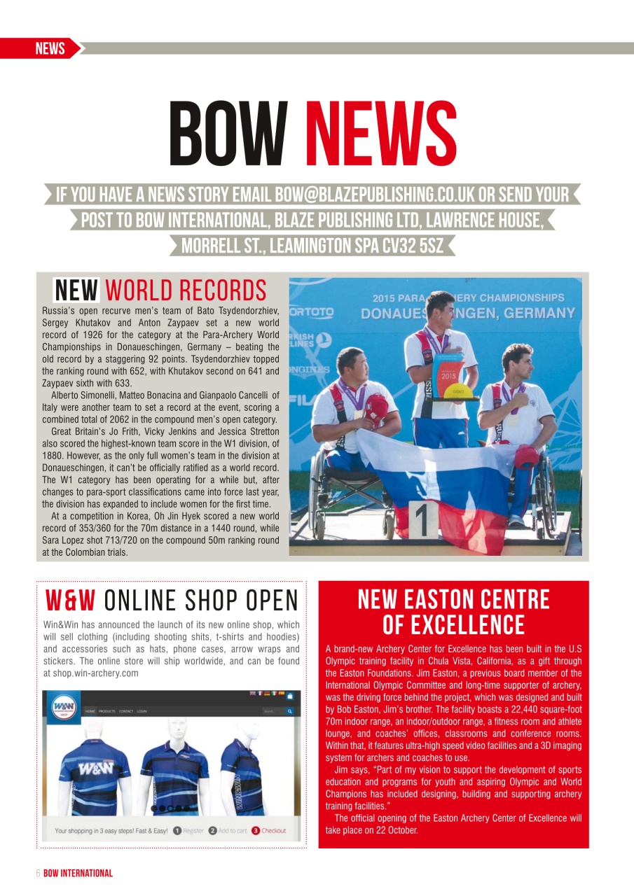 Bow International Preview Pages