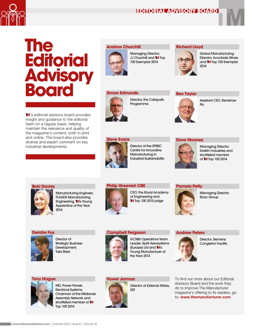 The Manufacturer Preview Pages