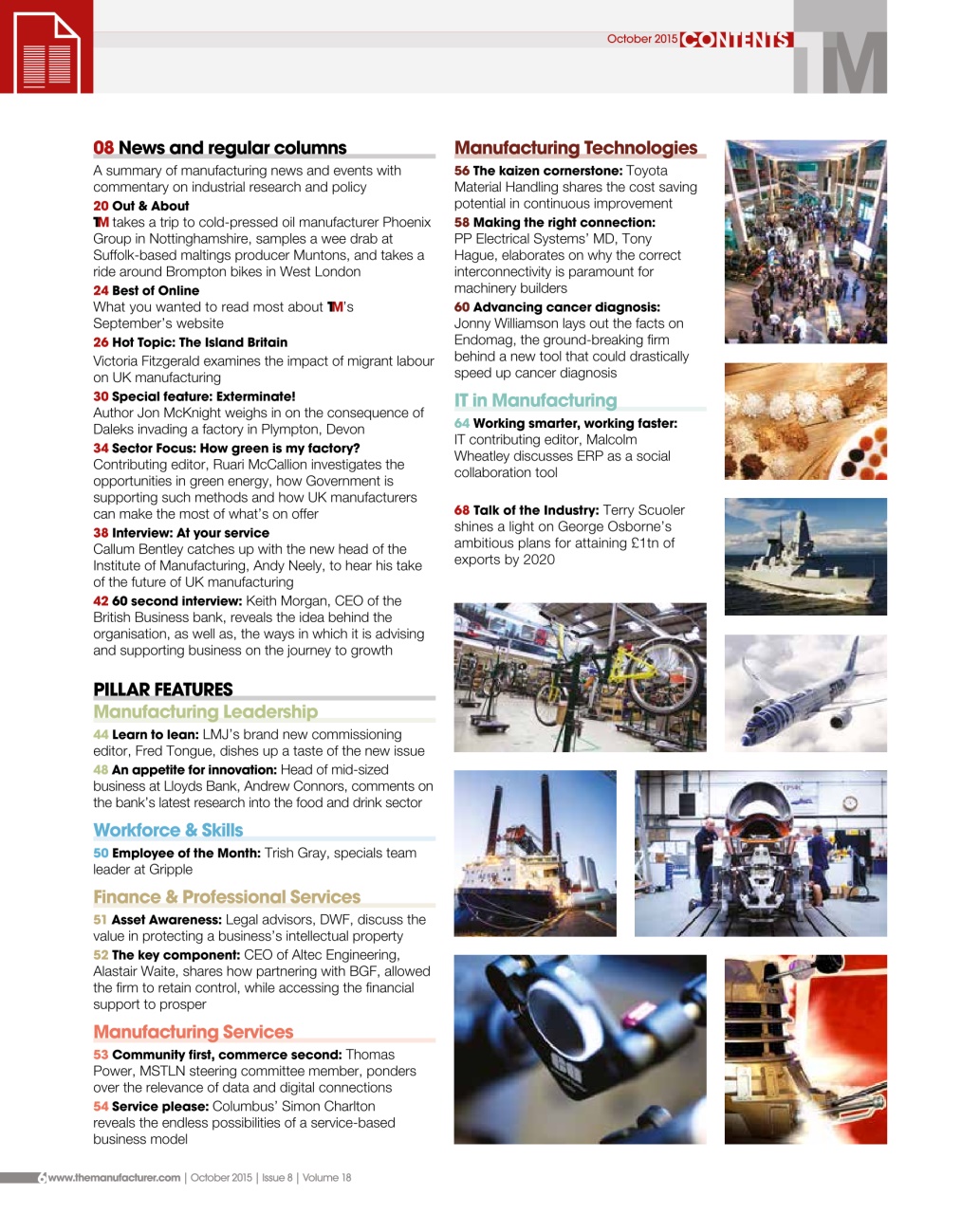 The Manufacturer Preview Pages