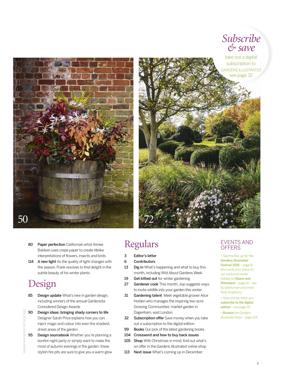 Gardens Illustrated Preview Pages