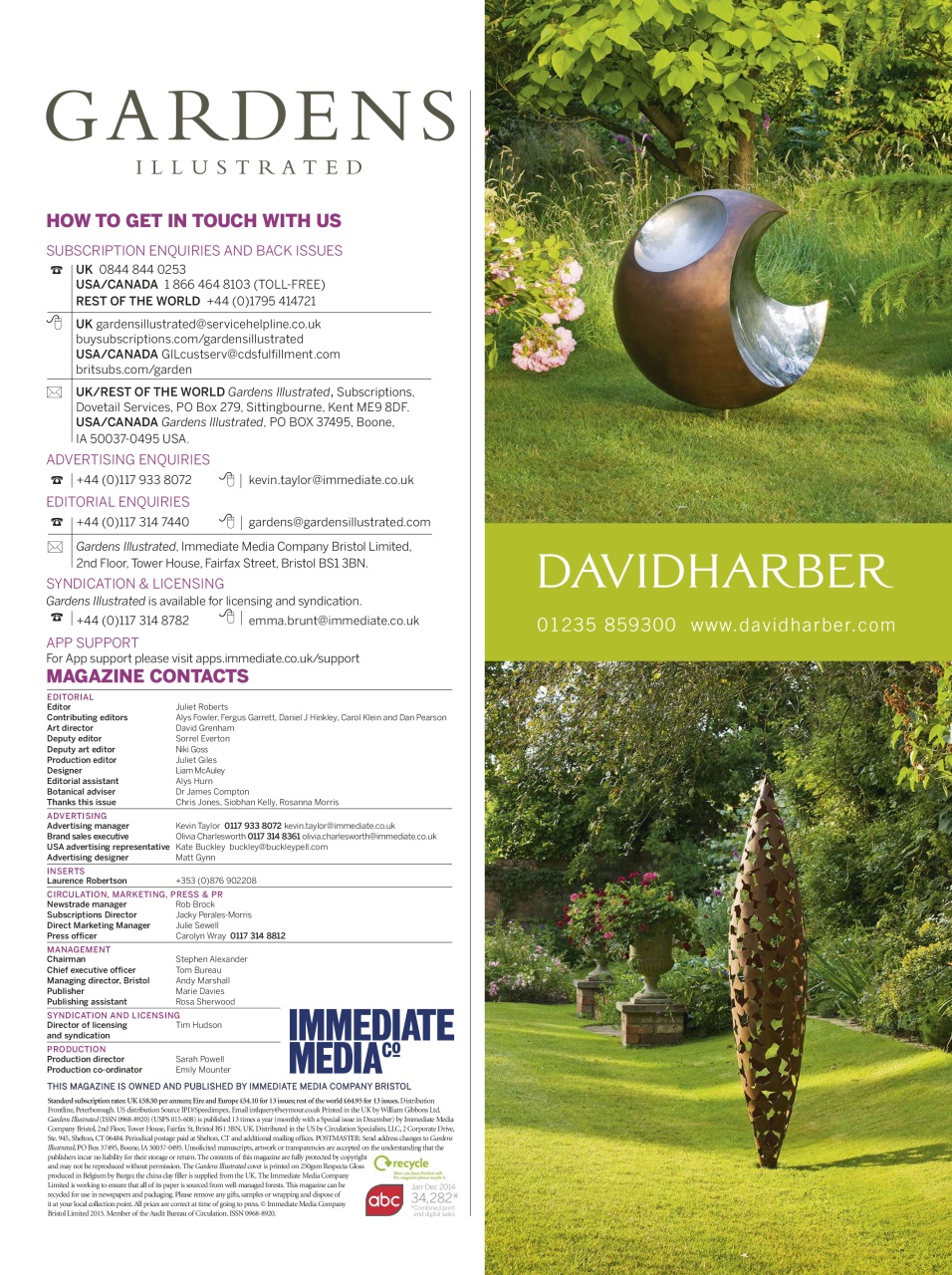 Gardens Illustrated Preview Pages