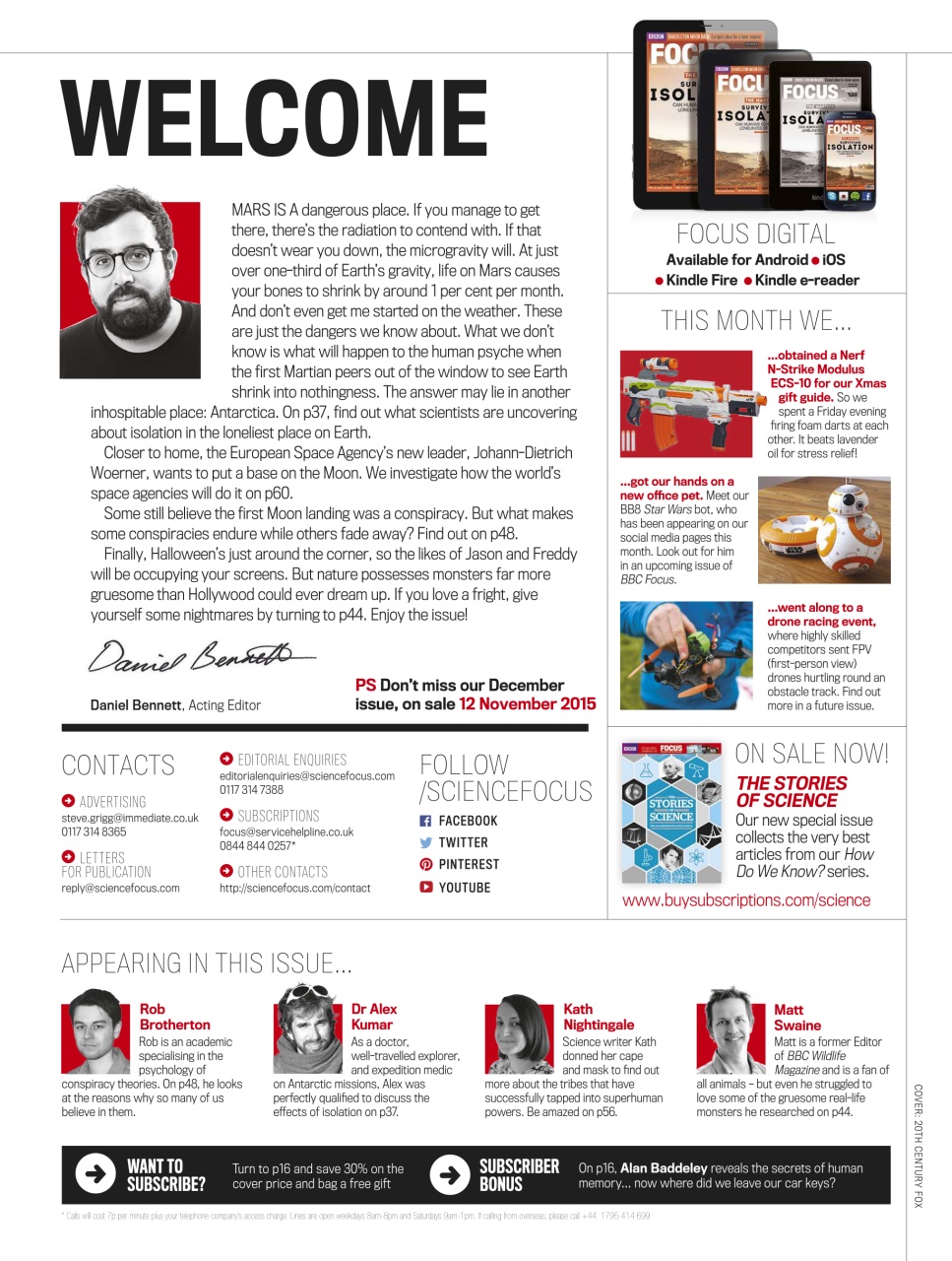 BBC Science Focus Magazine Preview Pages