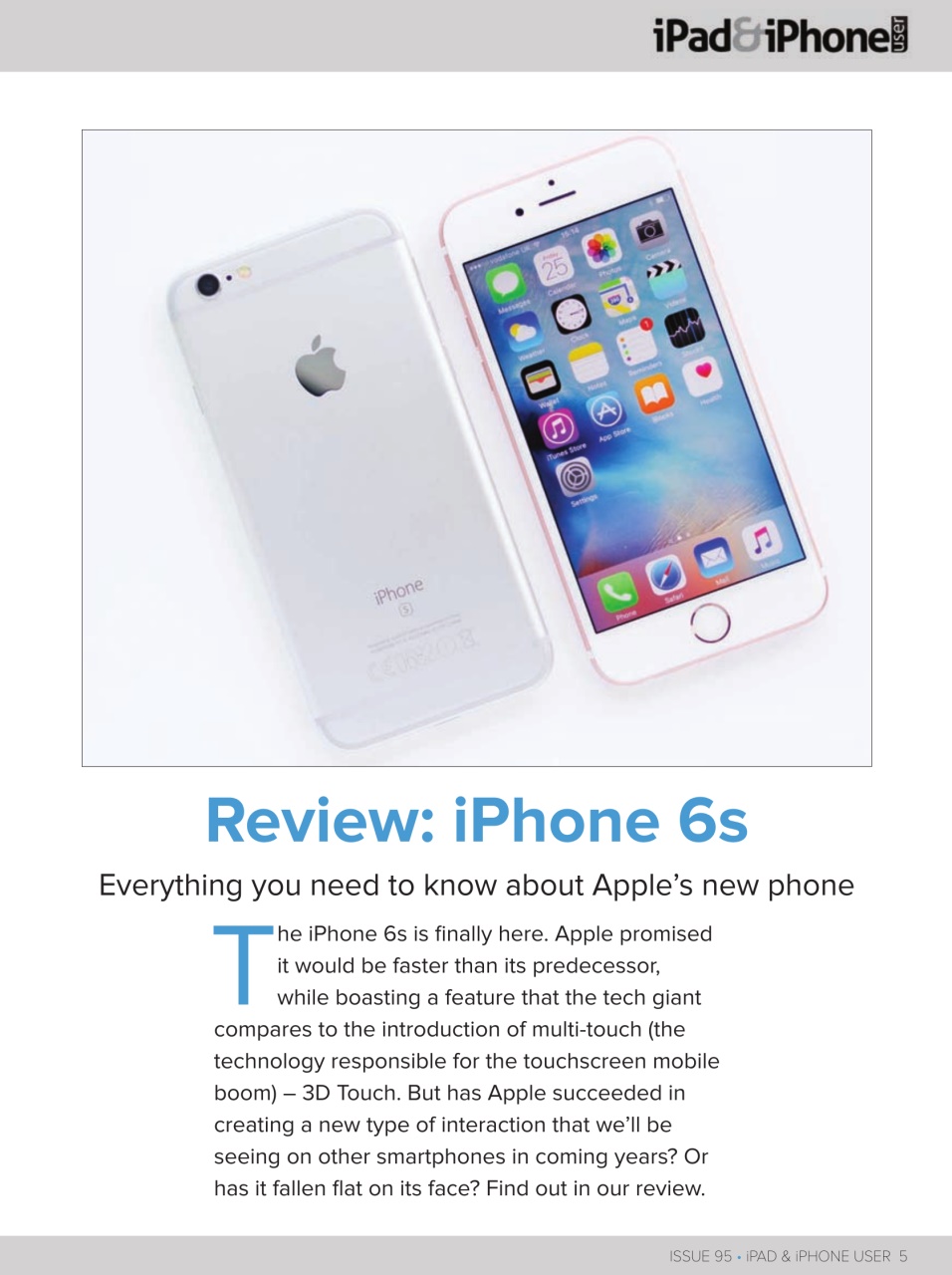iPad and iPhone User Preview Pages