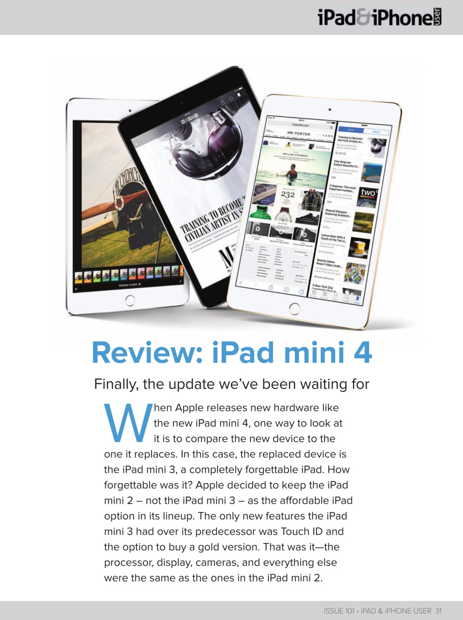iPad and iPhone User Preview Pages