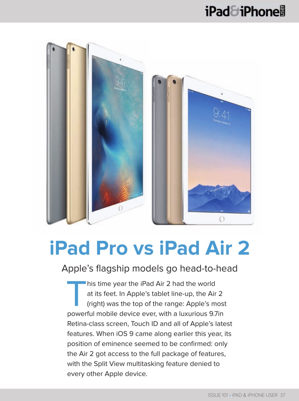 iPad and iPhone User Preview Pages