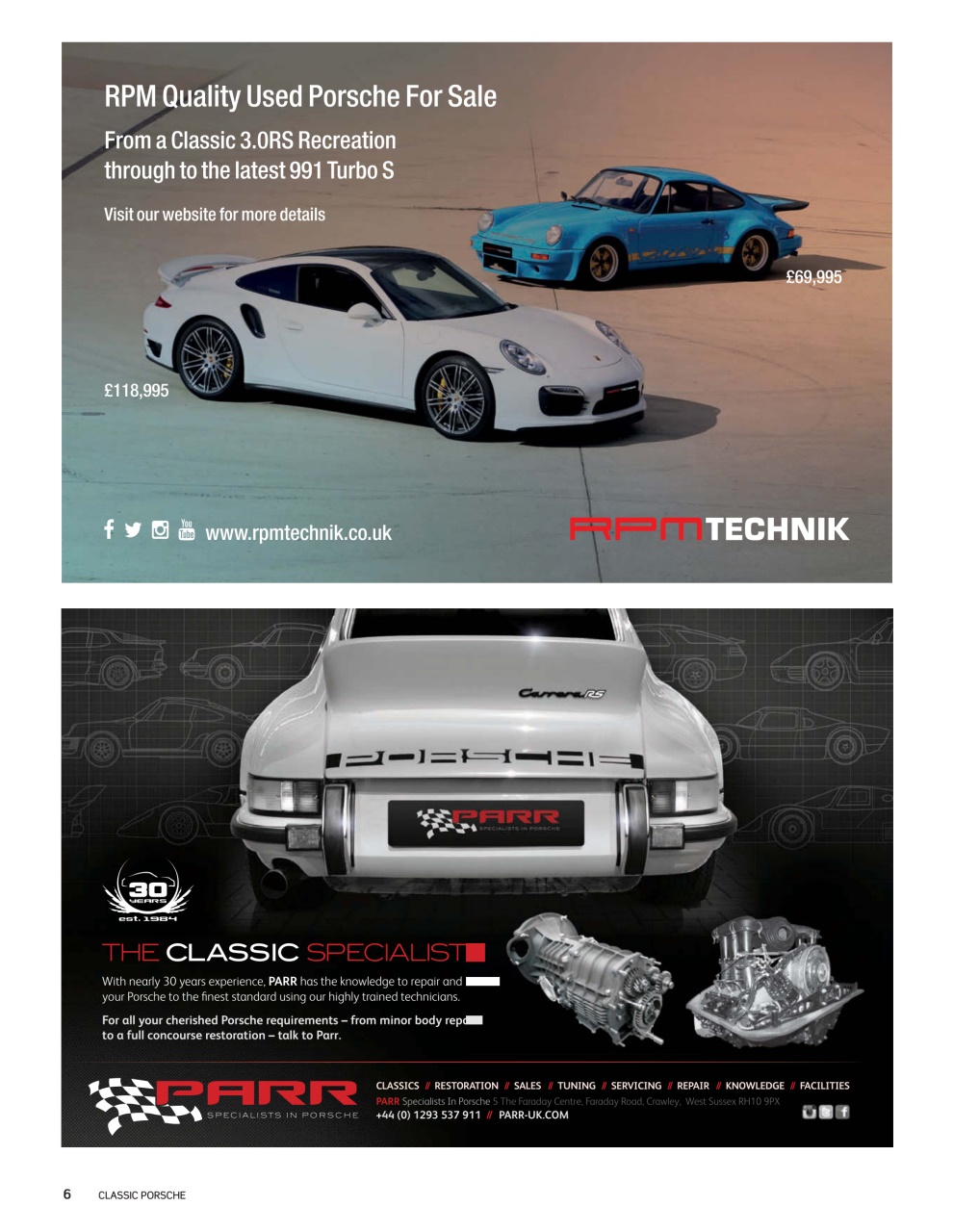 Classic Porsche Preview Pages