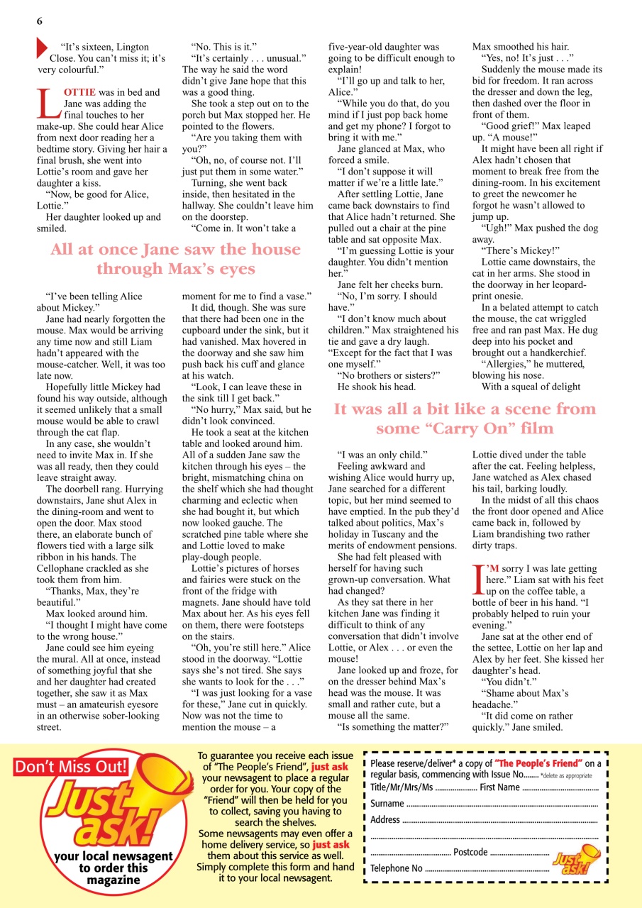 The People’s Friend Preview Pages