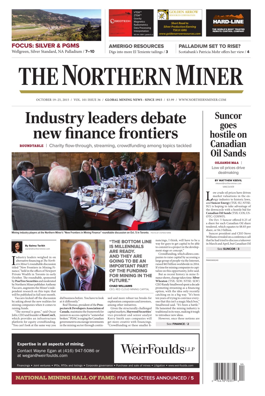 The Northern Miner Preview Pages