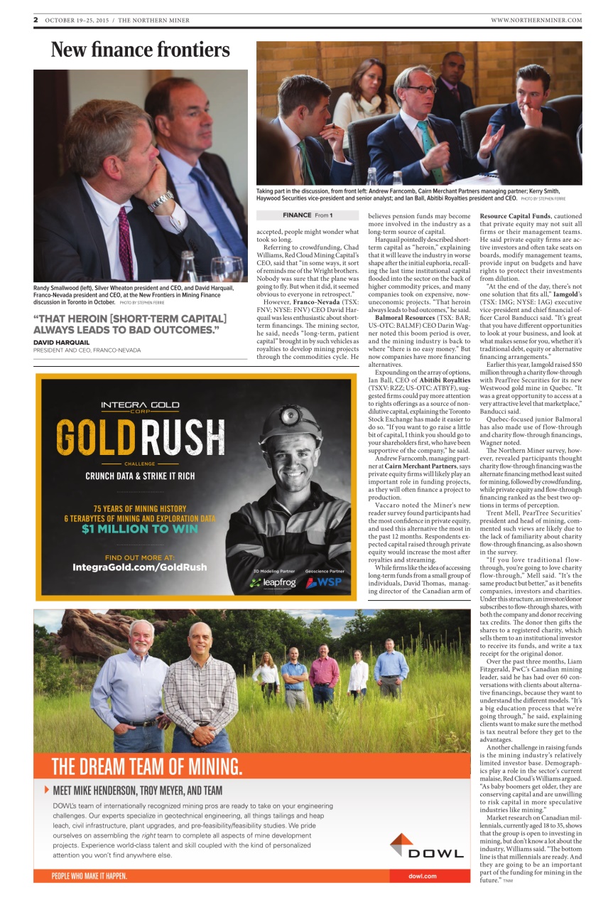 The Northern Miner Preview Pages