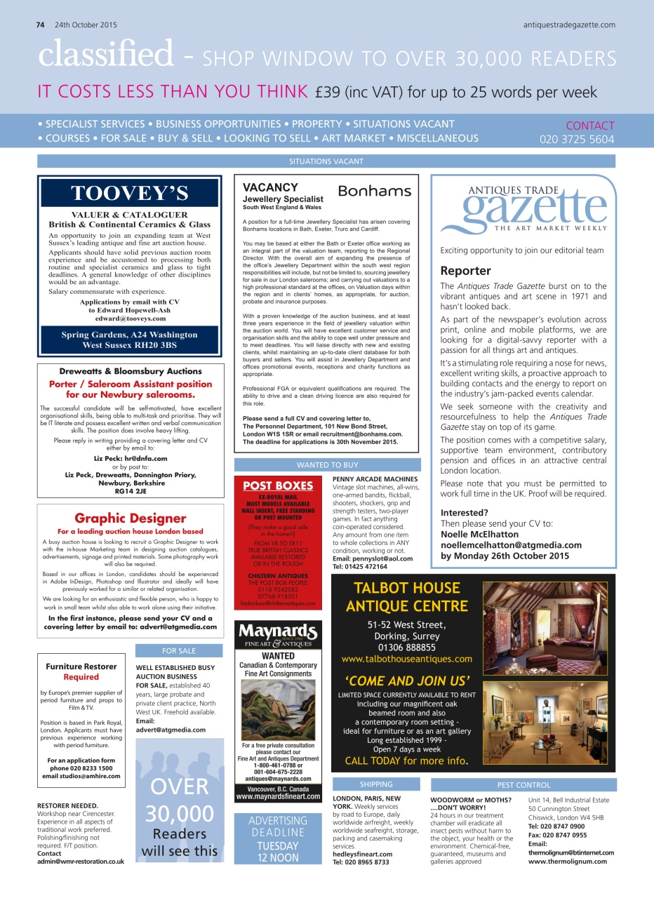 Antiques Trade Gazette Preview Pages