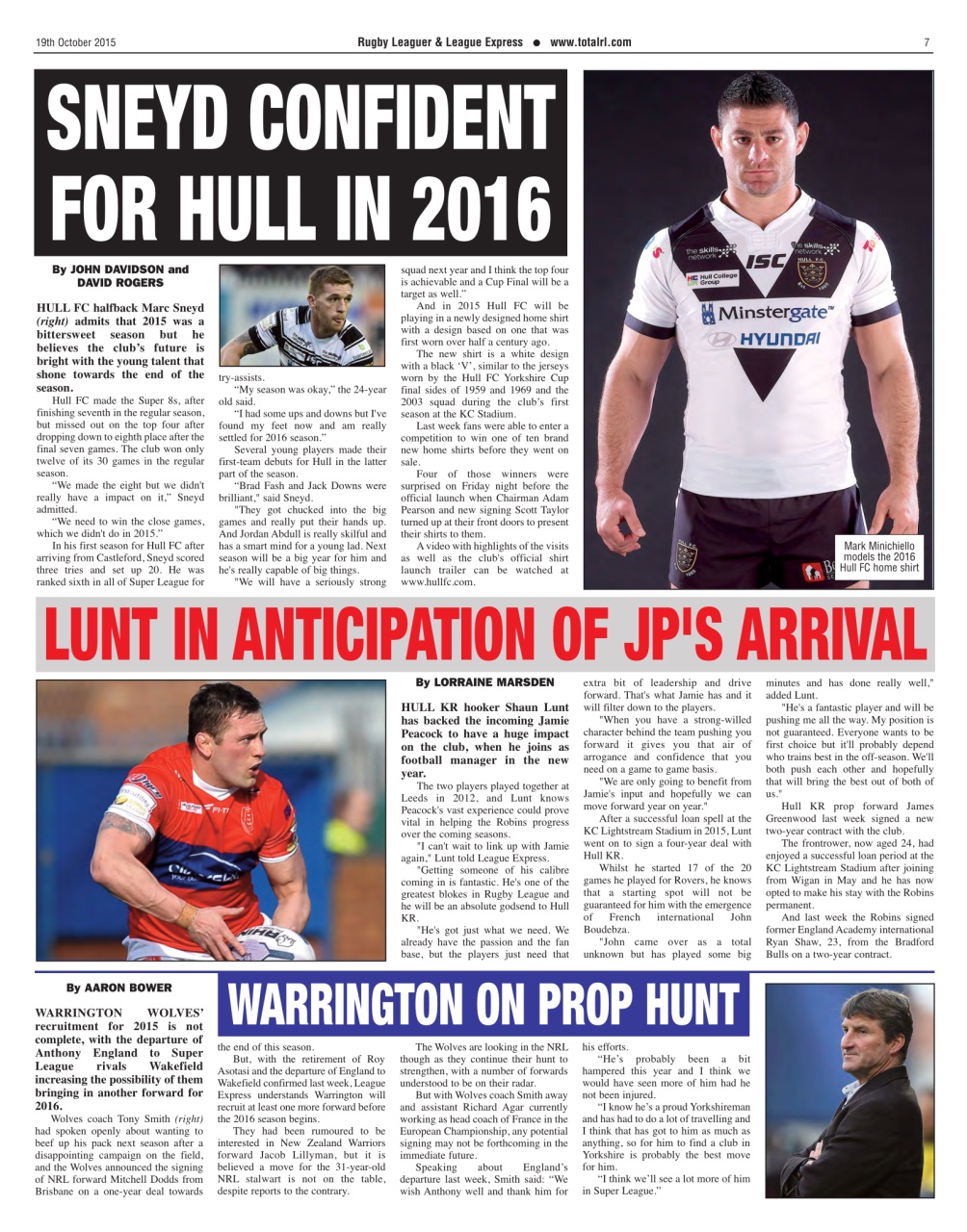 League Express Preview Pages