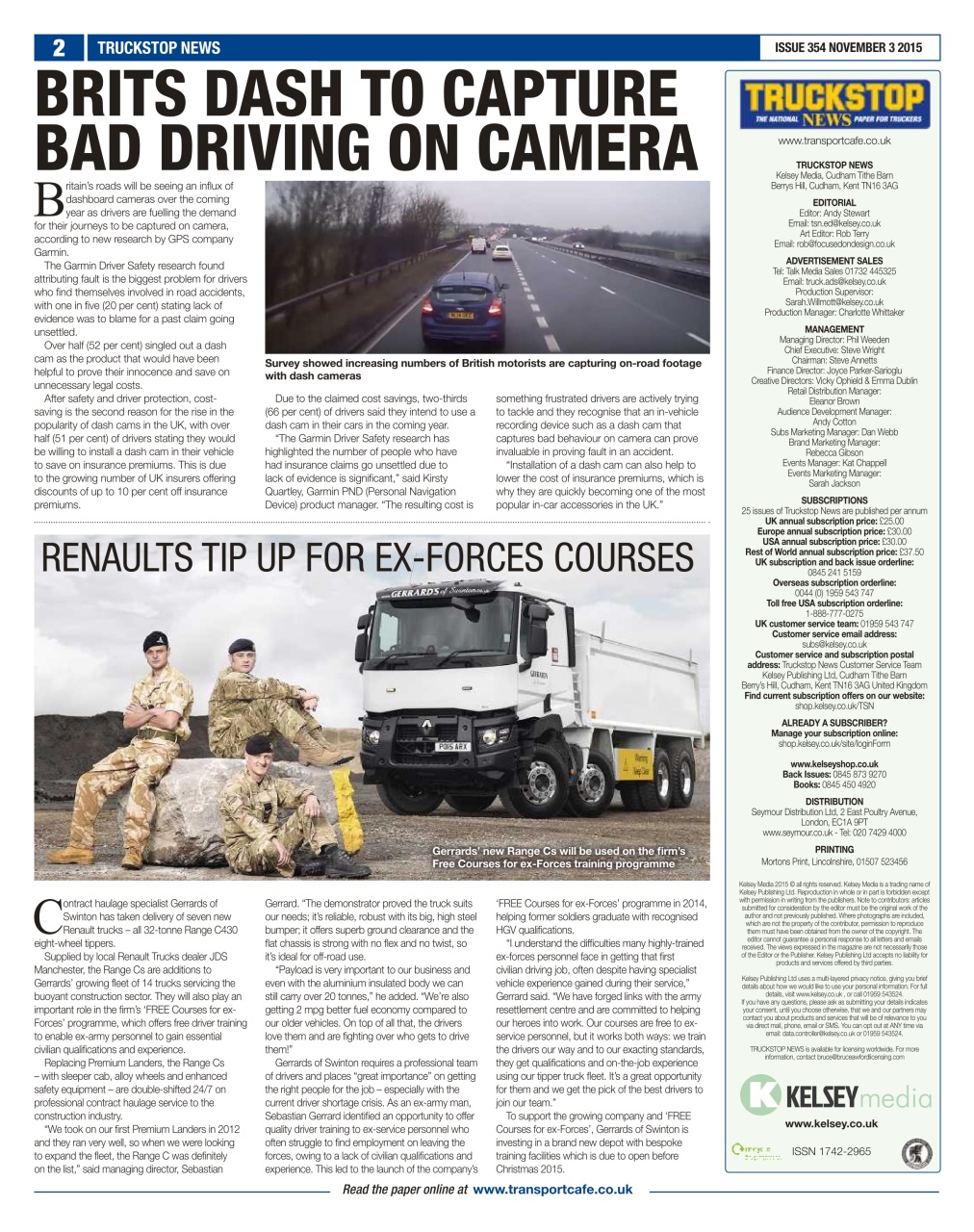 Truckstop News Preview Pages
