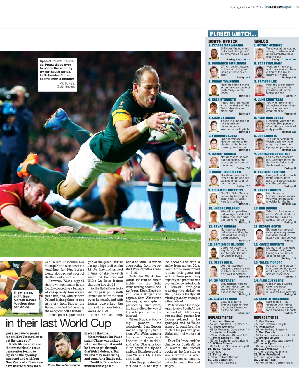 The Rugby Paper Preview Pages