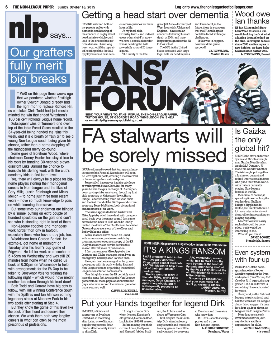 The Non-League Football Paper Preview Pages