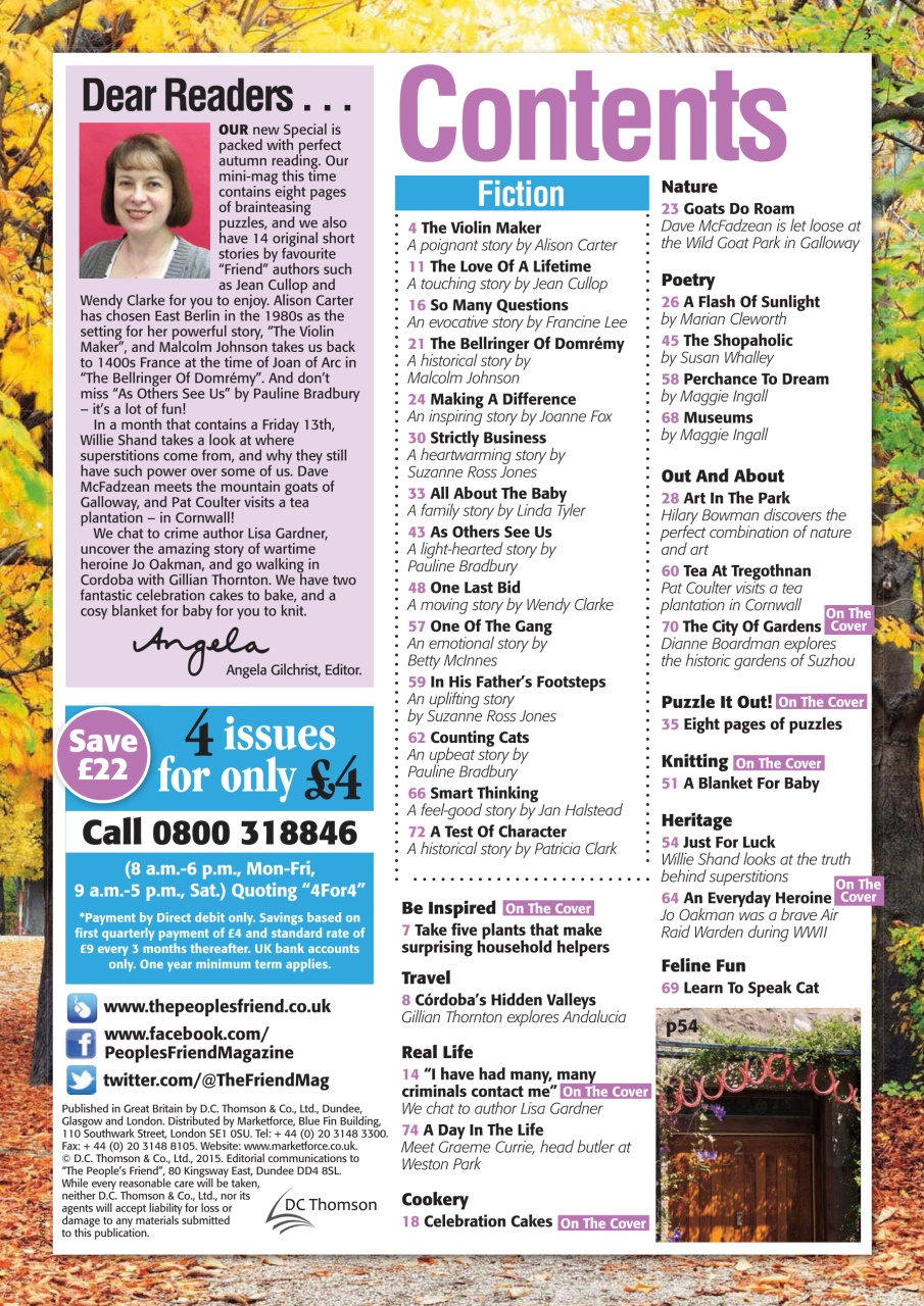 The People’s Friend Special Preview Pages