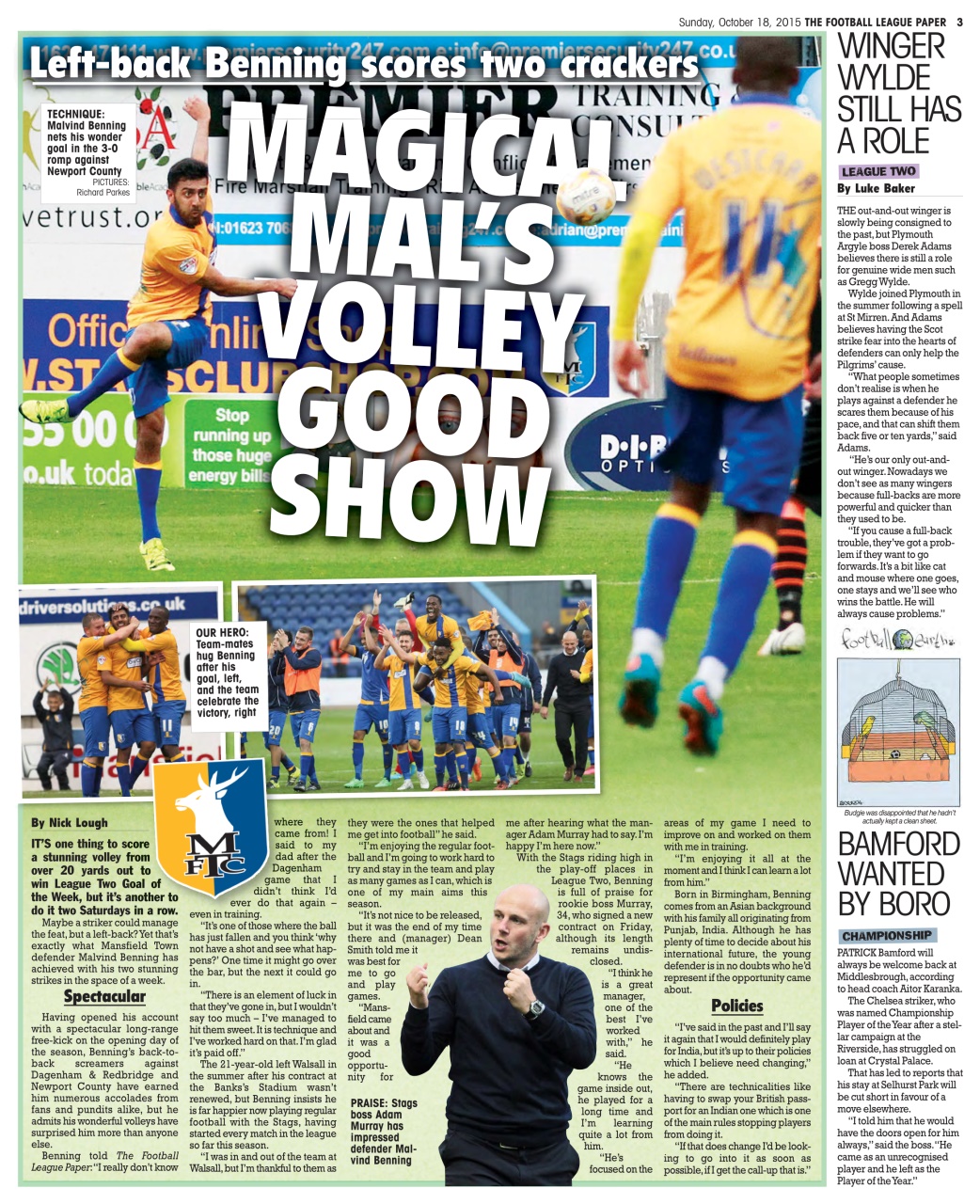 The Football League Paper Preview Pages
