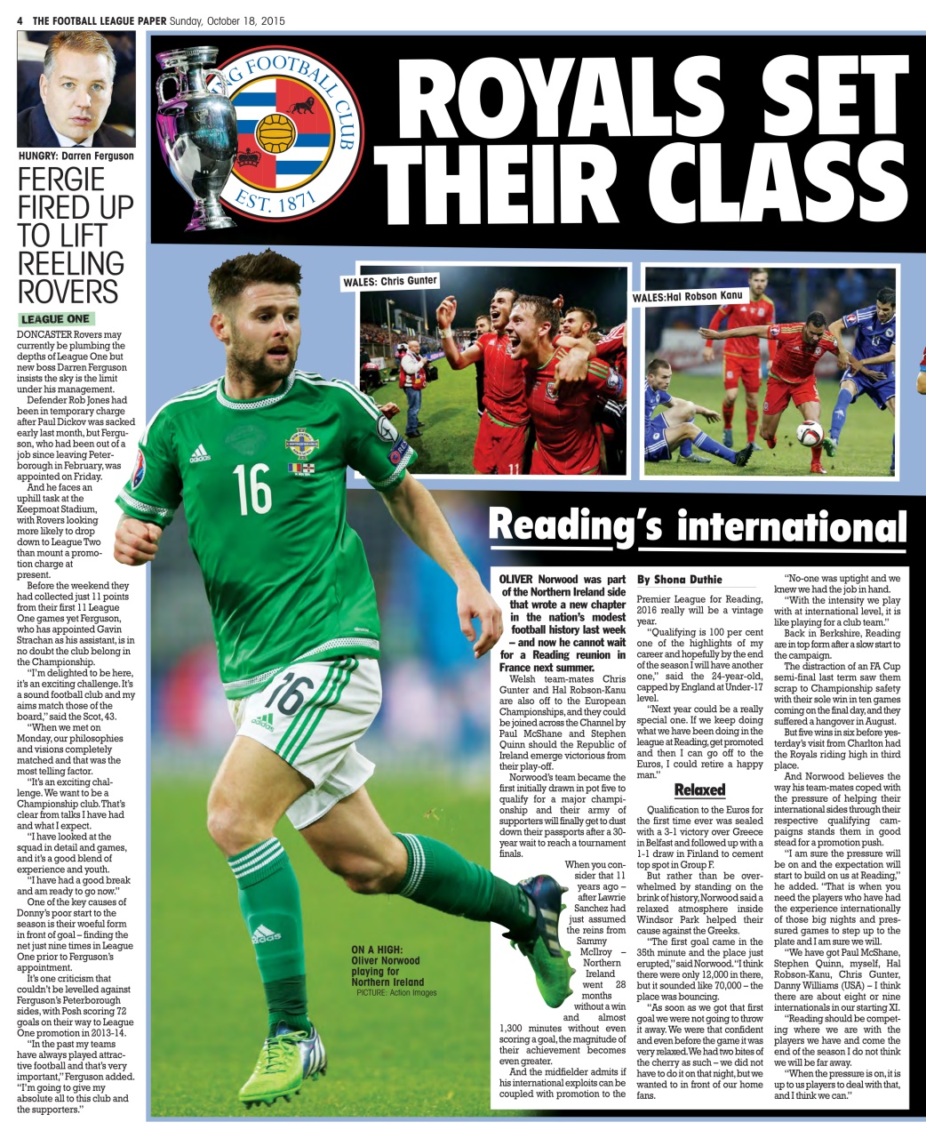 The Football League Paper Preview Pages