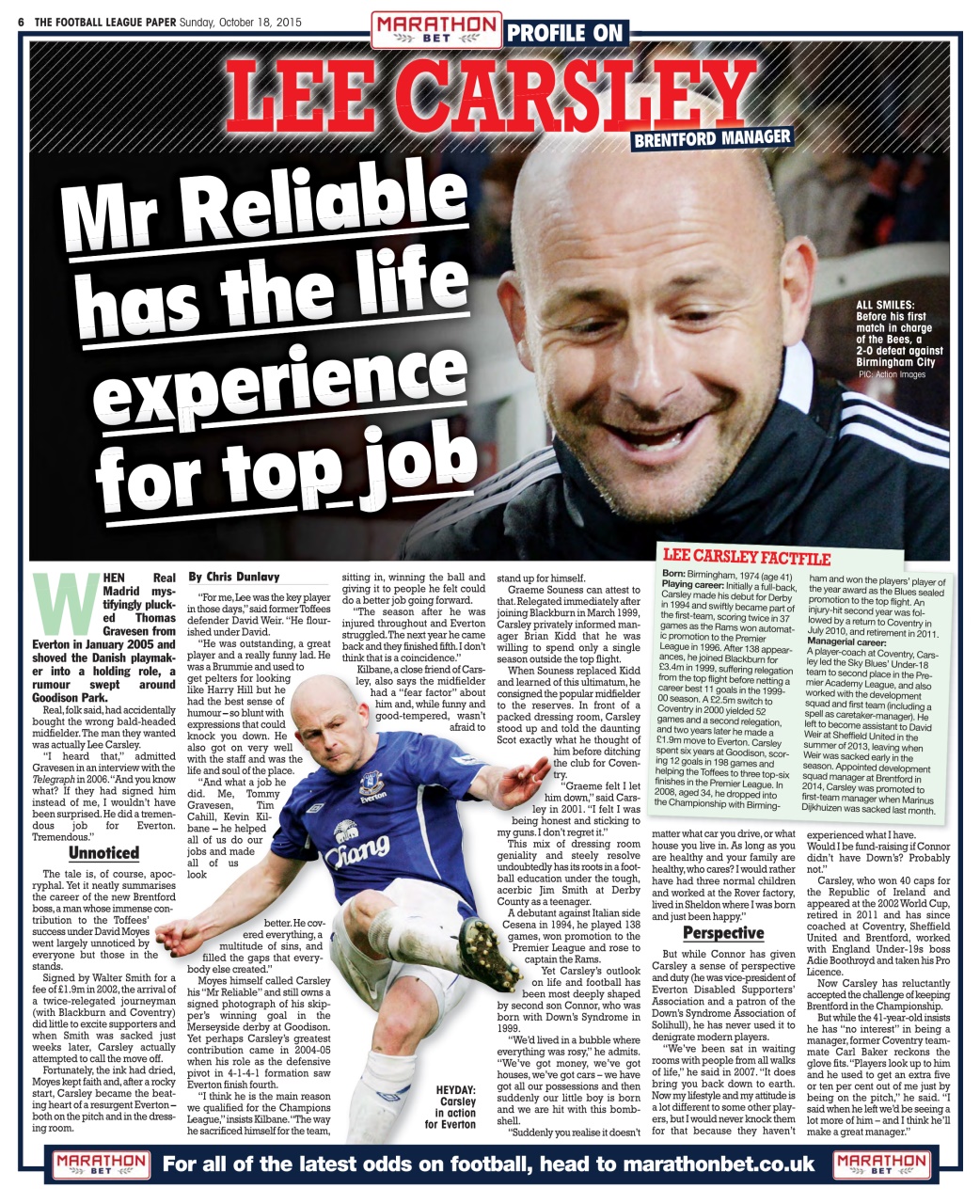 The Football League Paper Preview Pages