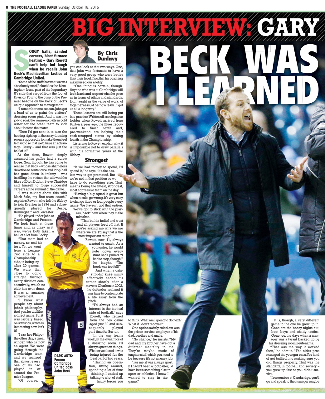 The Football League Paper Preview Pages