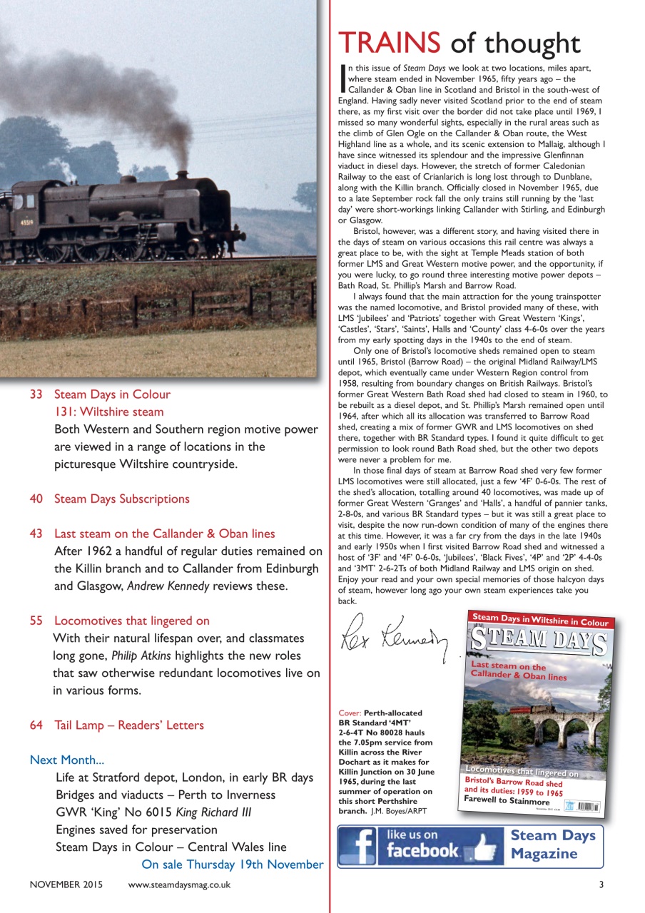 Steam Days Preview Pages