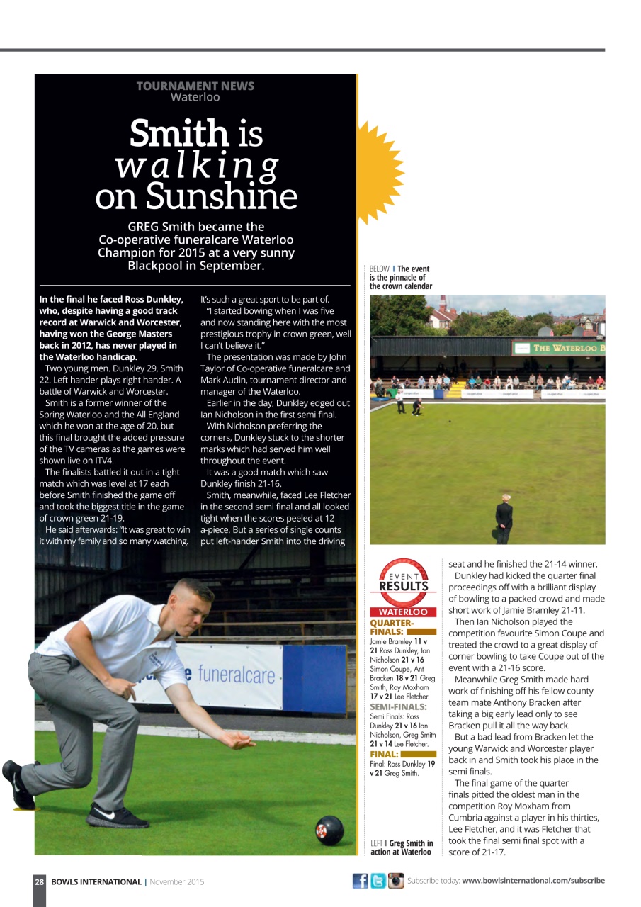 Bowls International Preview Pages