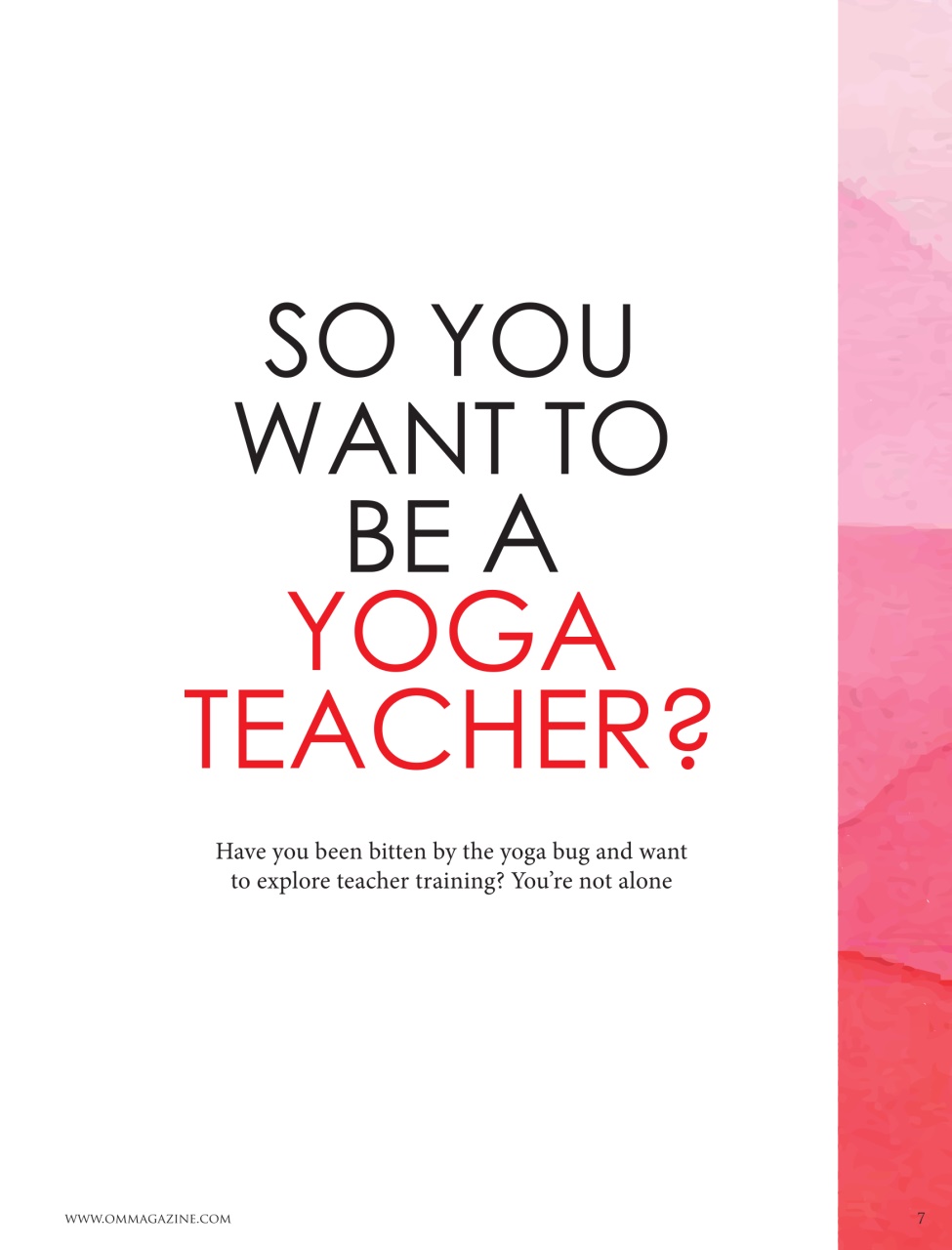 OM Yoga Magazine Preview Pages