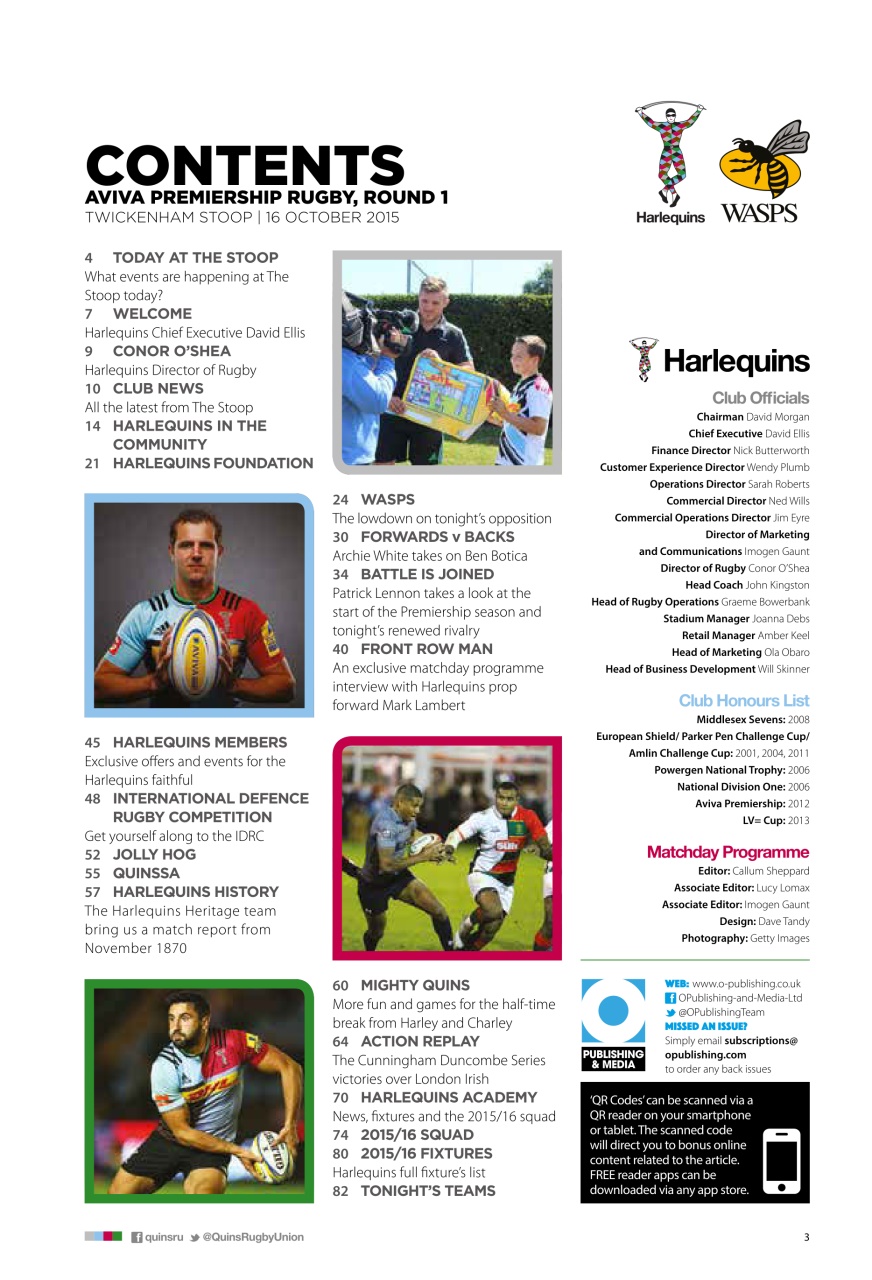 Harlequins Preview Pages