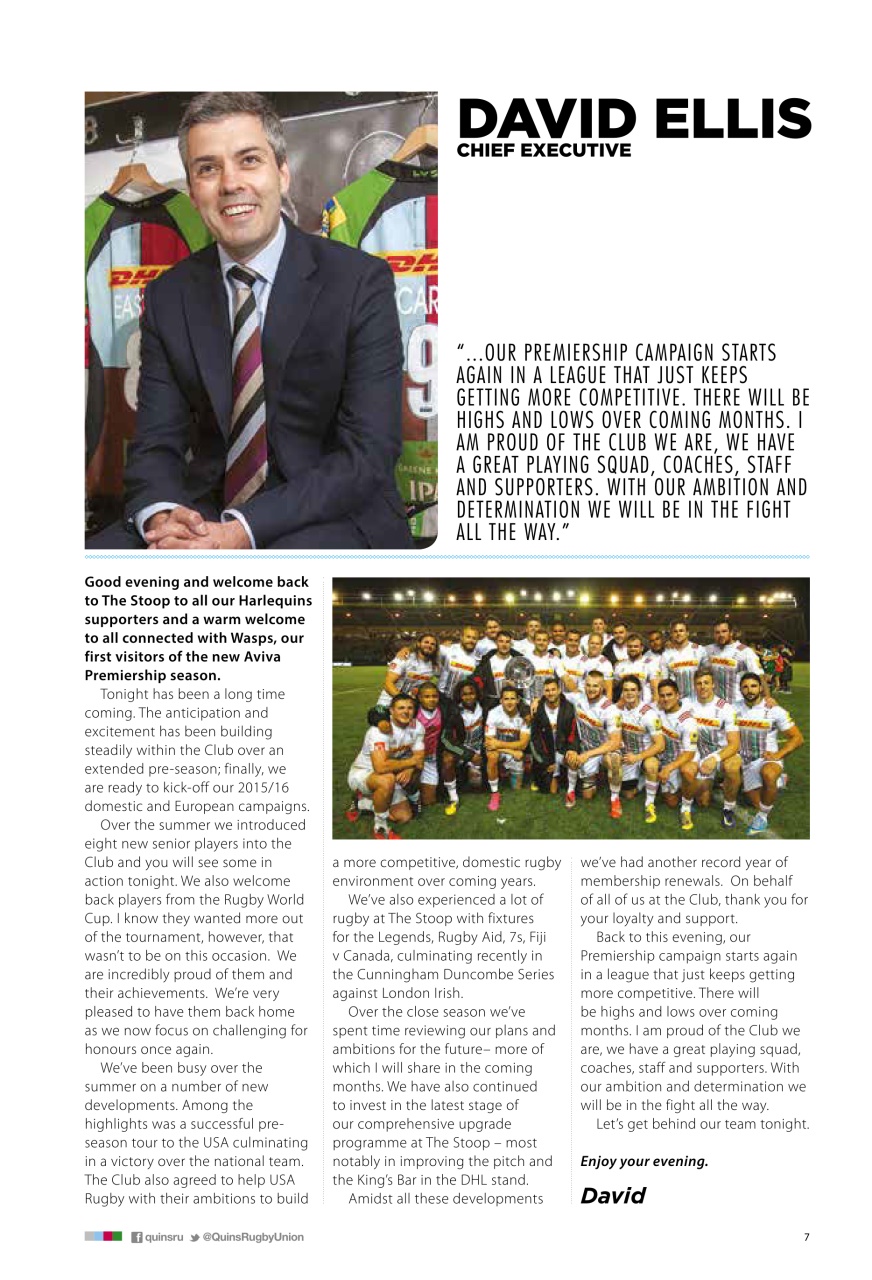 Harlequins Preview Pages