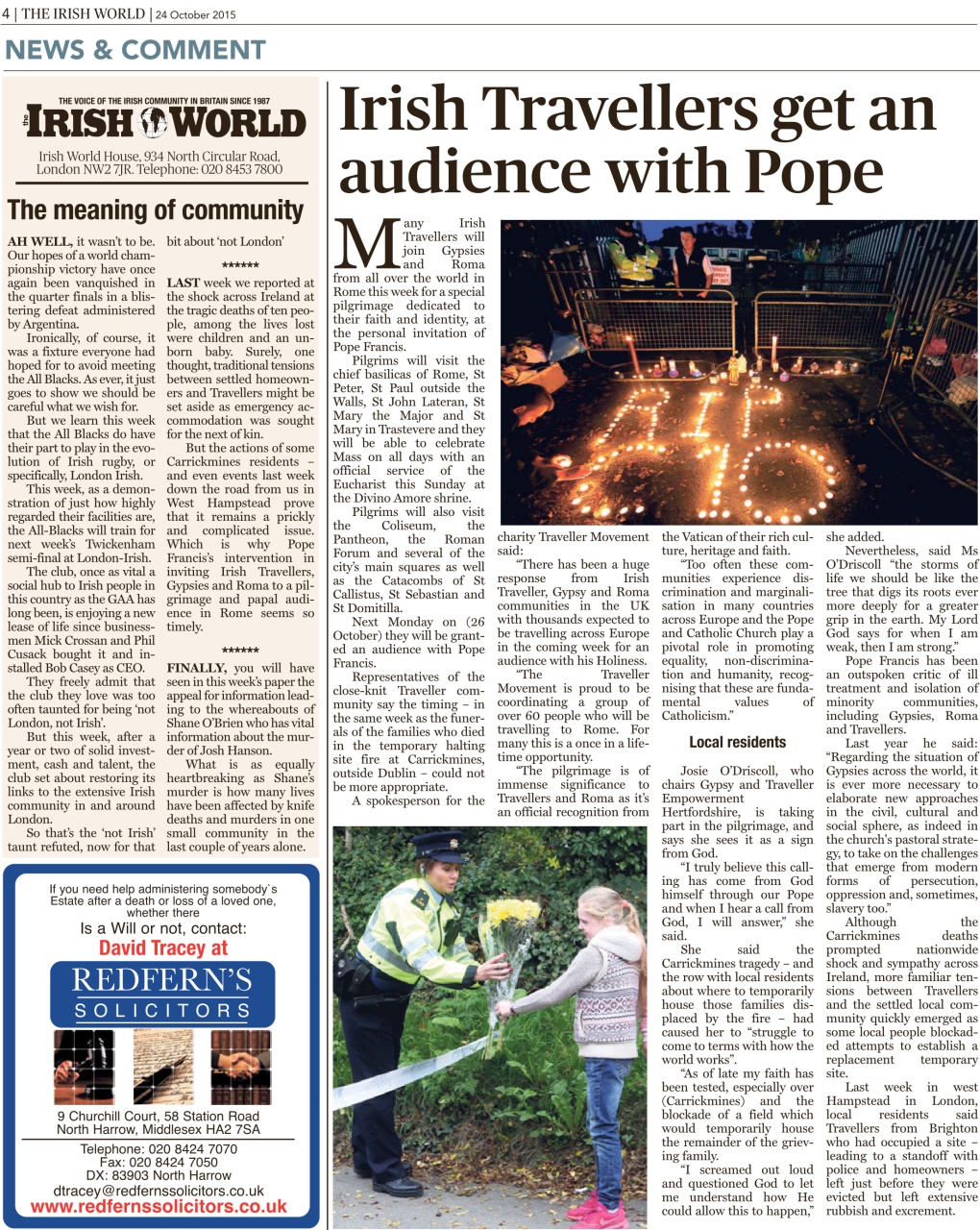 Irish World Preview Pages