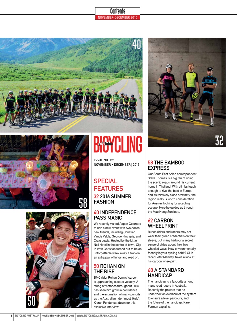 Bicycling Australia Preview Pages