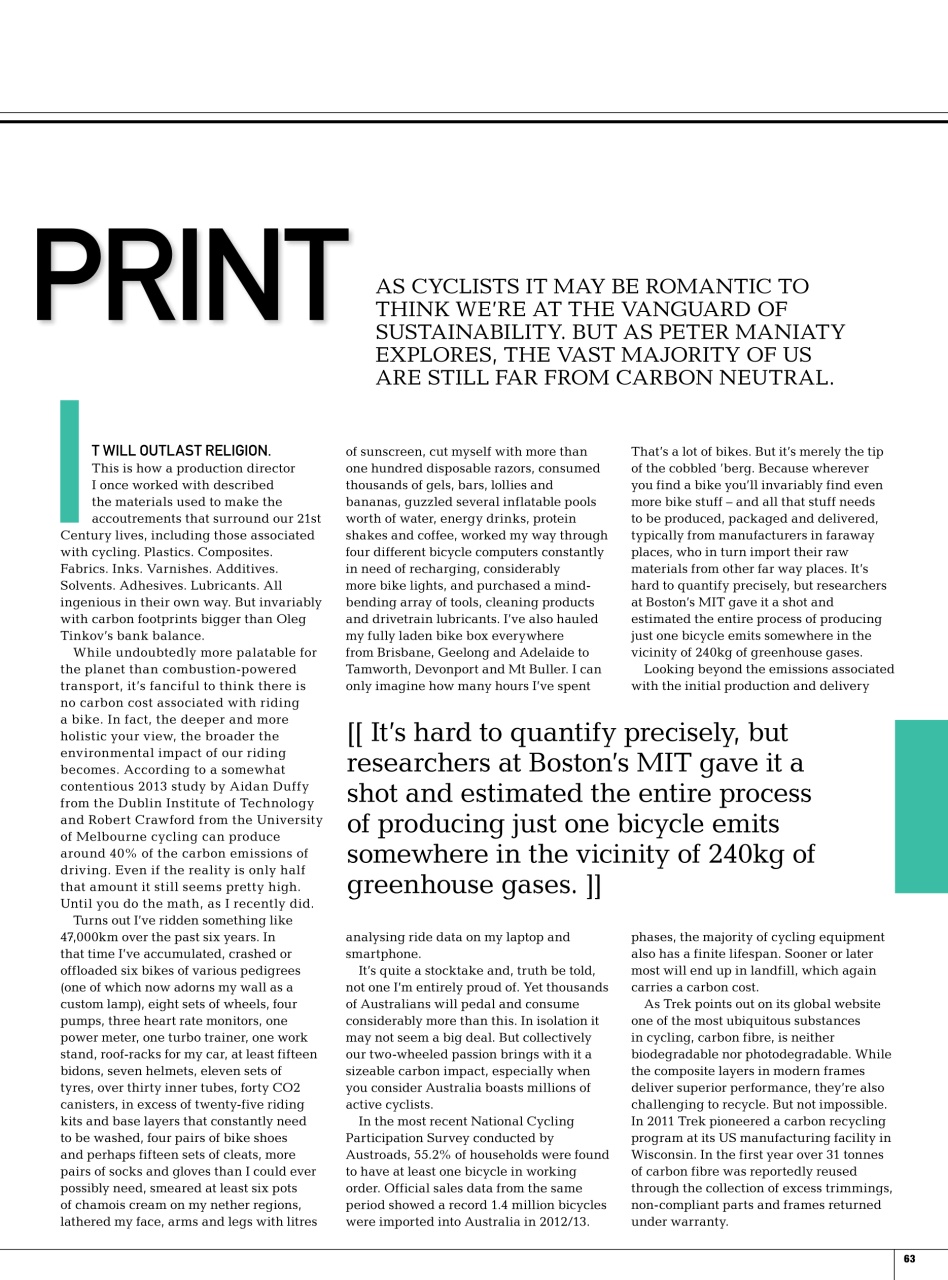 Bicycling Australia Preview Pages