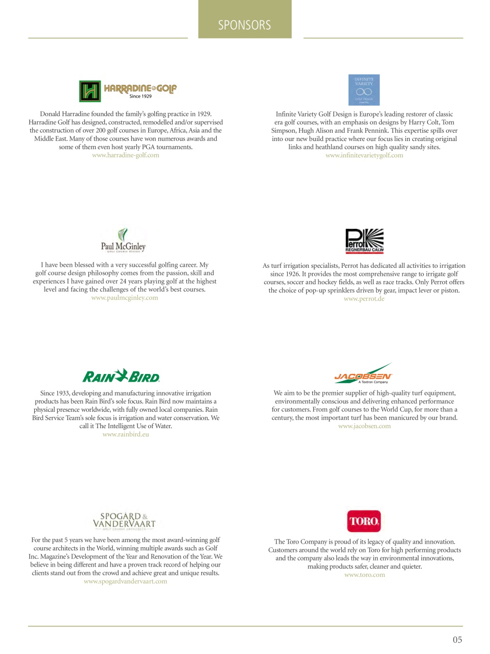 Golf Course Architecture Preview Pages