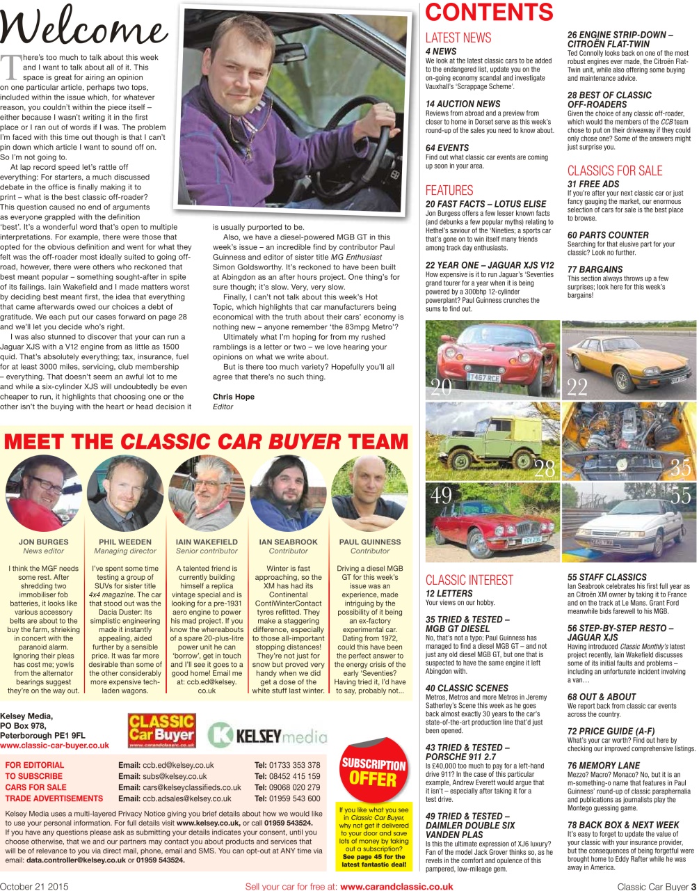 Classic Car Buyer Preview Pages