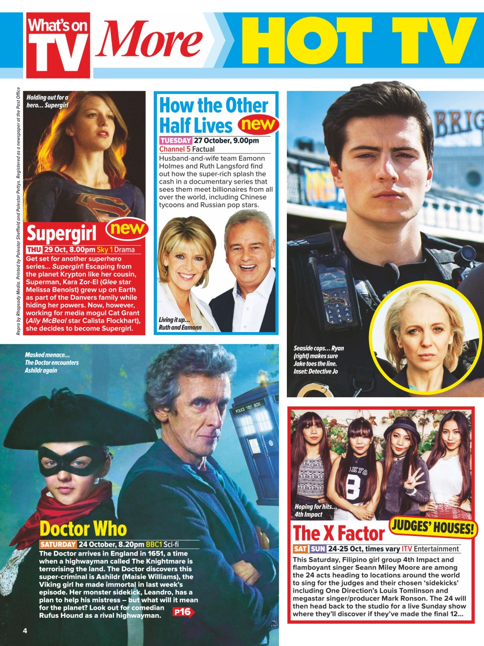 What's on TV Preview Pages