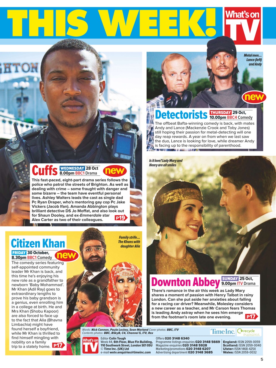 What's on TV Preview Pages