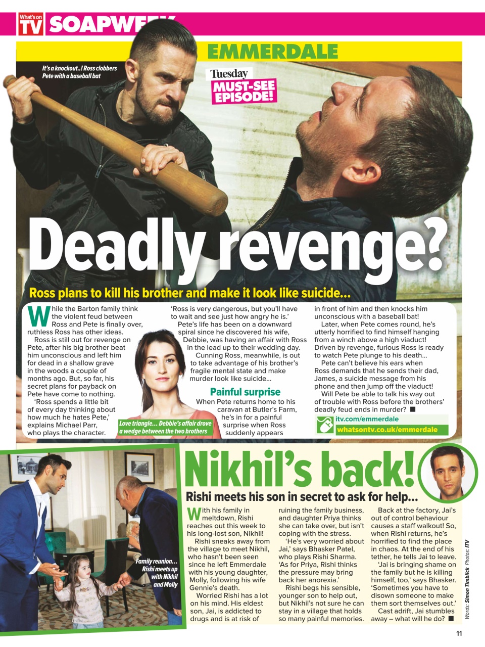 What's on TV Preview Pages