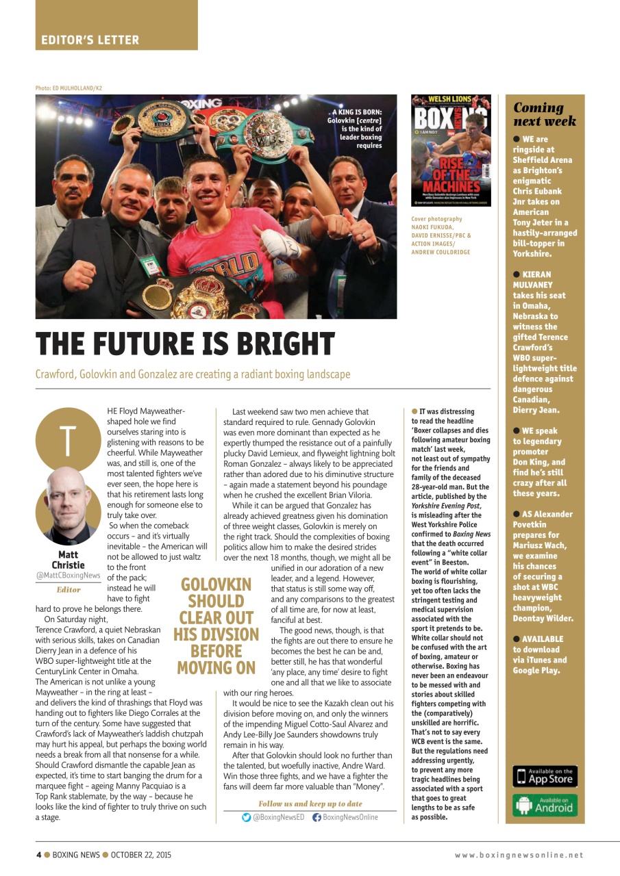 Boxing News Preview Pages