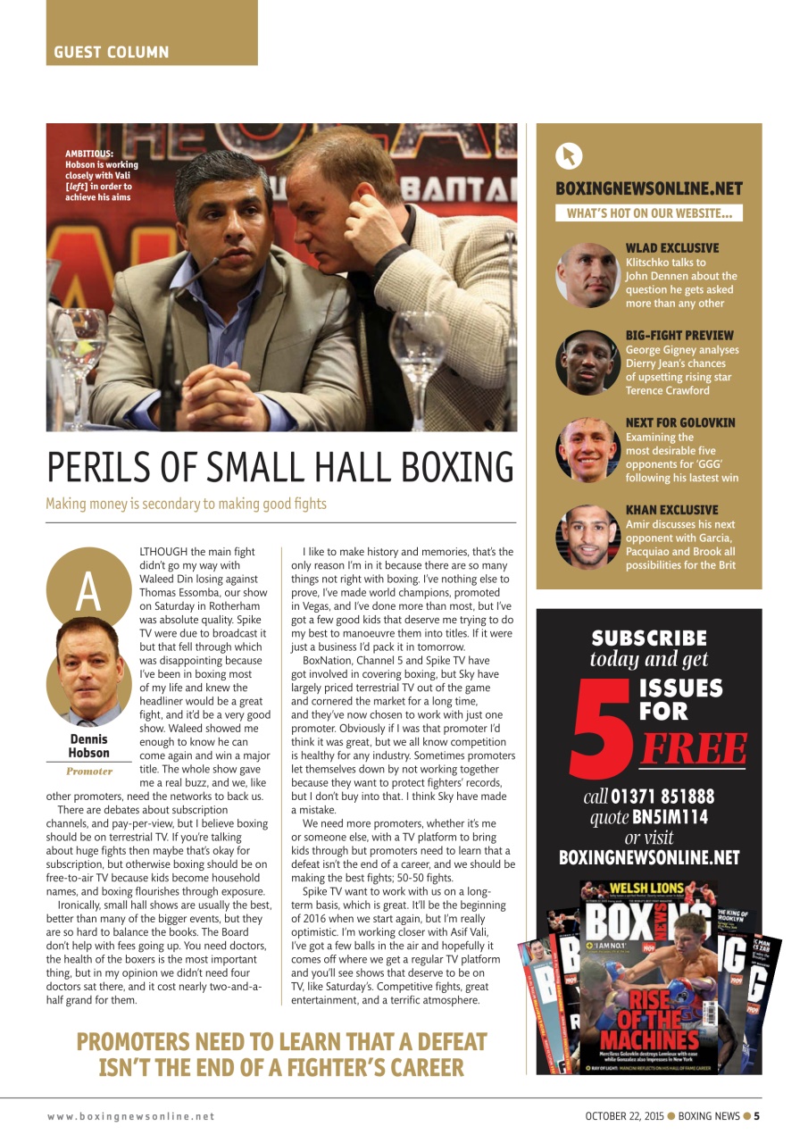 Boxing News Preview Pages