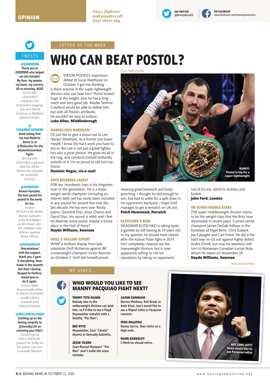 Boxing News Preview Pages